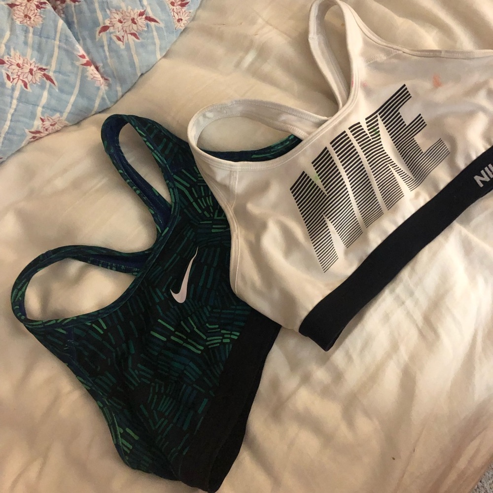 TWO NIKE SPORTS BRAS!!!! SIZE SMALL